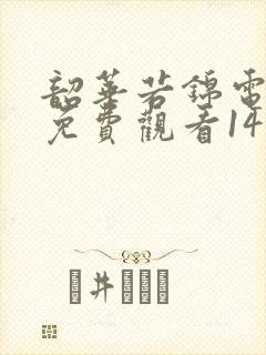 韶华若锦电视剧免费观看14集