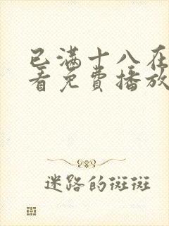 已满十八在线观看免费播放电视剧国