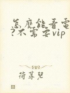 怎么能看电视剧?不需要vip