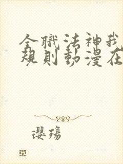 全职法神我即是规则动漫在线观看封面