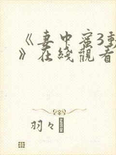 《妻中蜜3动漫》在线观看封面