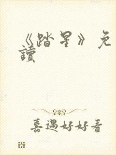 《踏星》免费阅读封面