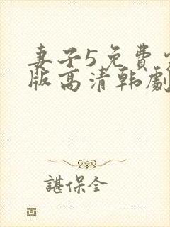 妻子5免费完整版高清韩剧在线观看全集