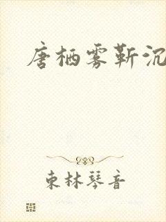 唐栖雾靳沉野