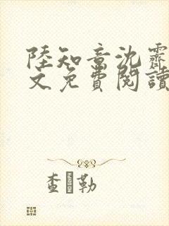 陆知意沈霁川全文免费阅读