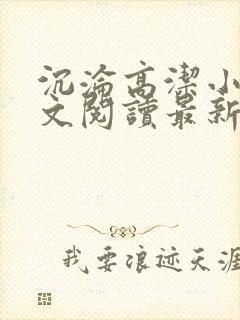 沉沦高洁小说全文阅读最新章节更新