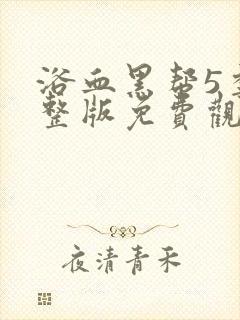 浴血黑帮5季完整版免费观看