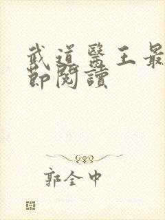 武道医王最新章节阅读