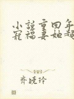 小说重回年代团宠福妻她超凶哒封面