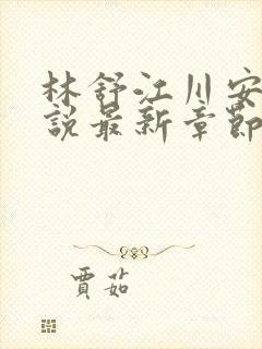 林舒江川安雅小说最新章节免费阅读