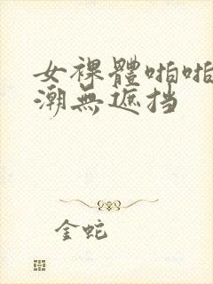 女裸体啪啪到高潮无遮挡封面