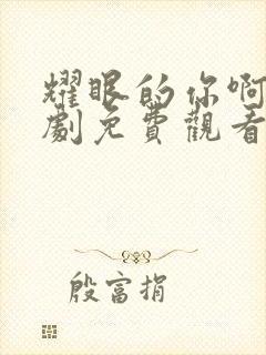 耀眼的你啊电视剧免费观看高清完整版