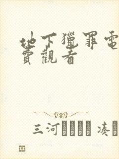 地下猎罪电影免费观看