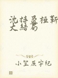 沈持盈桓靳小说大结局封面