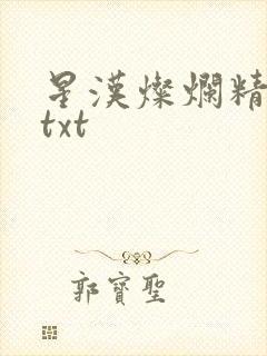 星汉灿烂精校版txt