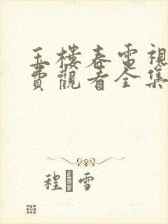 玉楼春电视剧免费观看全集完整版封面