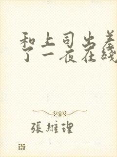 和上司出差被做了一夜在线观看