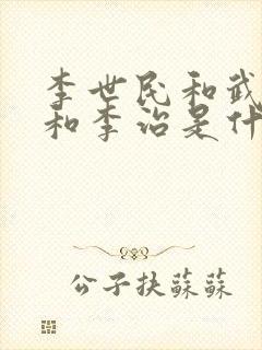 李世民和武则天和李治是什么关系封面