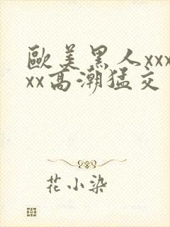 欧美黑人xxxxx高潮猛交