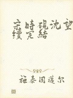 宋时砚沈望星后续完结