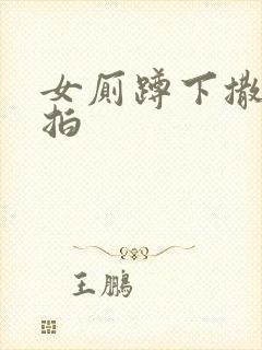 女厕蹲下撒尿偷拍