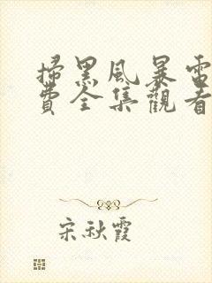 扫黑风暴电影免费全集观看高清