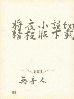 将夜小说txt精校版下载