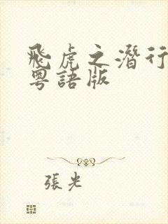 飞虎之潜行极战粤语版封面