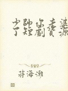 少帅你老婆又跑了短剧资源