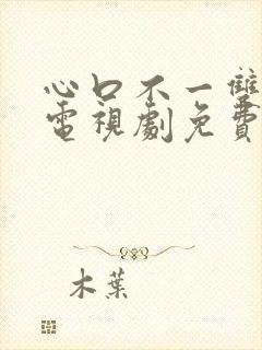 心口不一双男主电视剧免费观看高清