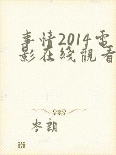 事情2014电影在线观看高清完整版