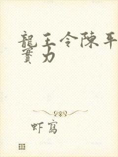 龙王令陈平最终实力