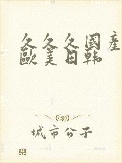 久久久国产精品欧美日韩封面