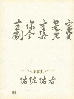 有你才是家电视剧全集免费观看高清封面