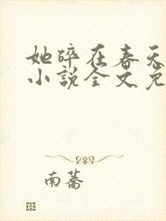 她碎在春天之前小说全文免费阅读封面