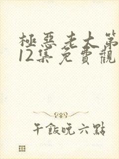 极恶老大第二季12集免费观看