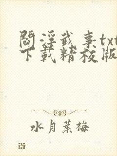 阎浮武事txt下载精校版