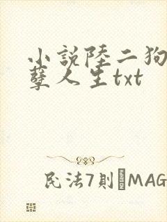 小说陆二狗的妖孽人生txt