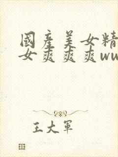 国产美女精品美女爽爽爽www视频