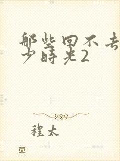 那些回不去的年少时光2封面