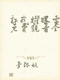 许我耀眼电视剧免费观看全集在线播放封面