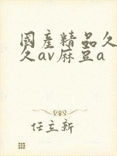 国产精品久久久久av麻豆a