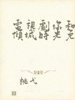 电视剧你和我的倾城时光免费观看全集封面