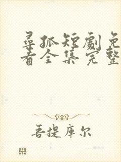 寻孤短剧免费观看全集完整版