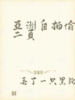 亚洲自拍偷拍第二页封面