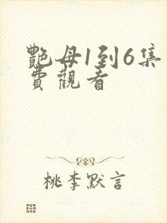 艳母1到6集免费观看