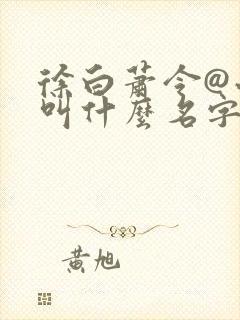 徐白萧令@小说叫什么名字