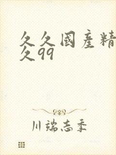 久久国产精品久久99封面