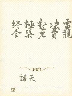 终极对决电视剧全集免费观看封面