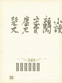 楚尘宋颜小说全文免费阅读笔趣阁封面